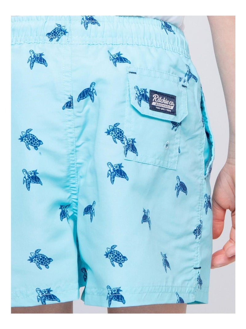 Short de bain GORKA garçon Bleu ciel - Kiabi