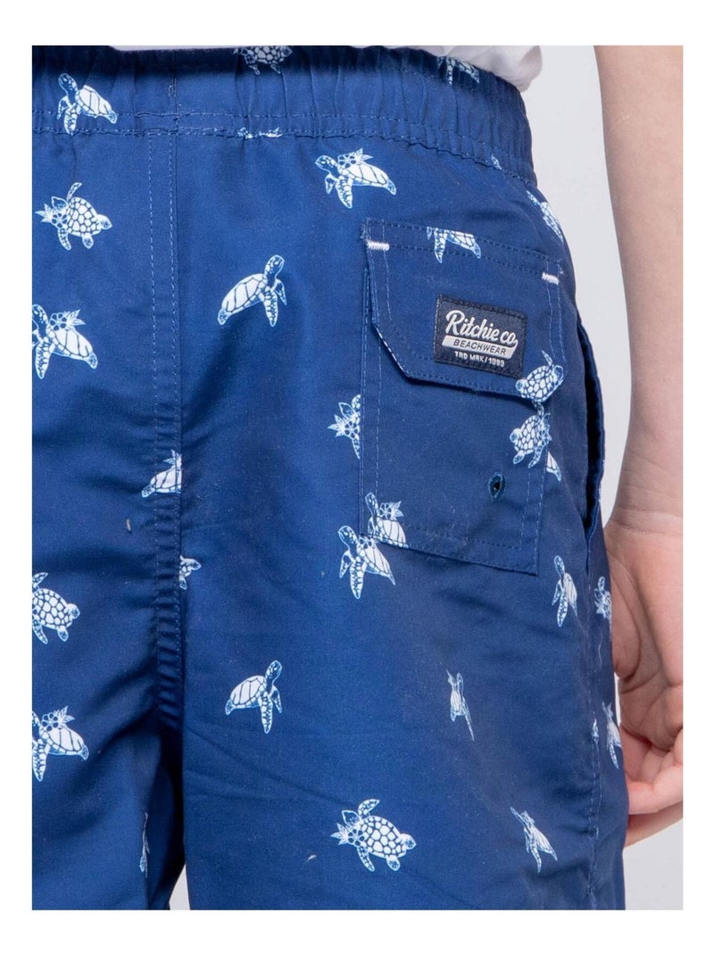 Short de bain GORKA garçon Bleu marine - Kiabi