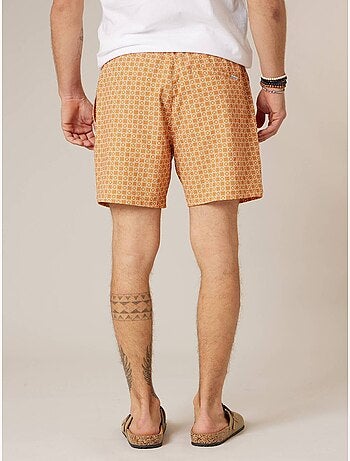 Short de bain homme à imprimé graphique 'Deeluxe'