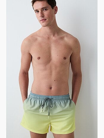 Short de bain homme à rayures dégradées penti
