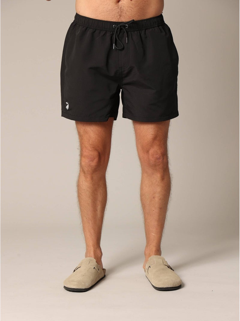 Short de bain homme CARL en polyester 'Deeluxe' Noir - Kiabi