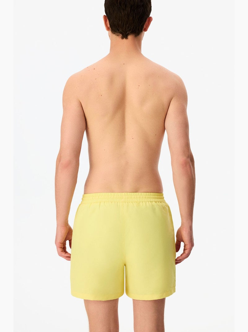 Short de bain homme opposite line penti Jaune citron - Kiabi