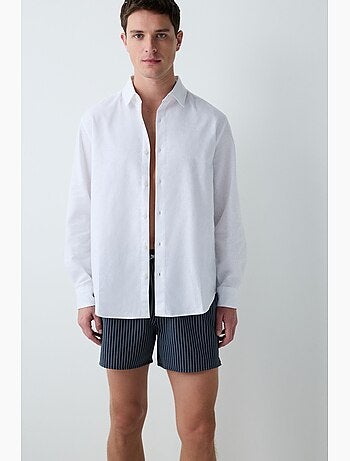 Short de bain homme rayé penti