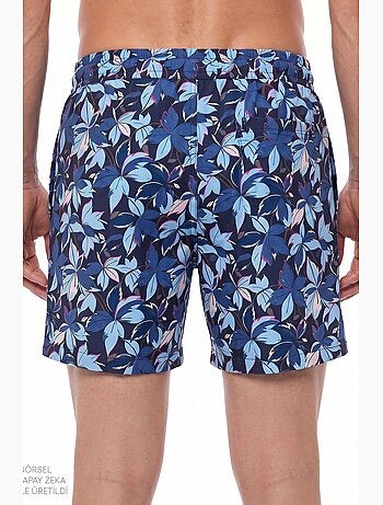 Short de bain homme surf view à motif feuilles penti