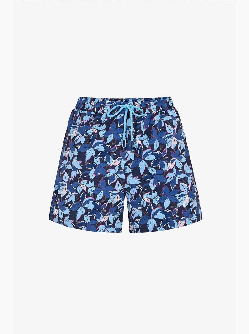 Short de bain homme surf view à motif feuilles penti Bleu marine - Kiabi