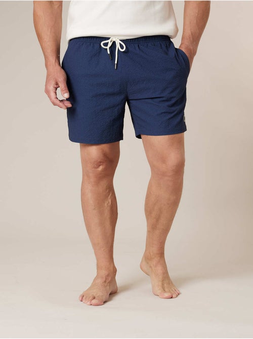 Short de bain homme uni texture gaufrée 'Deeluxe' - Kiabi