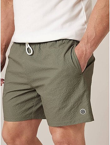 Short de bain homme uni texture gaufrée 'Deeluxe'