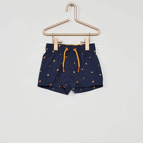 Short De Bain Imprime Bebe Garcon Bleu Kiabi 8 00