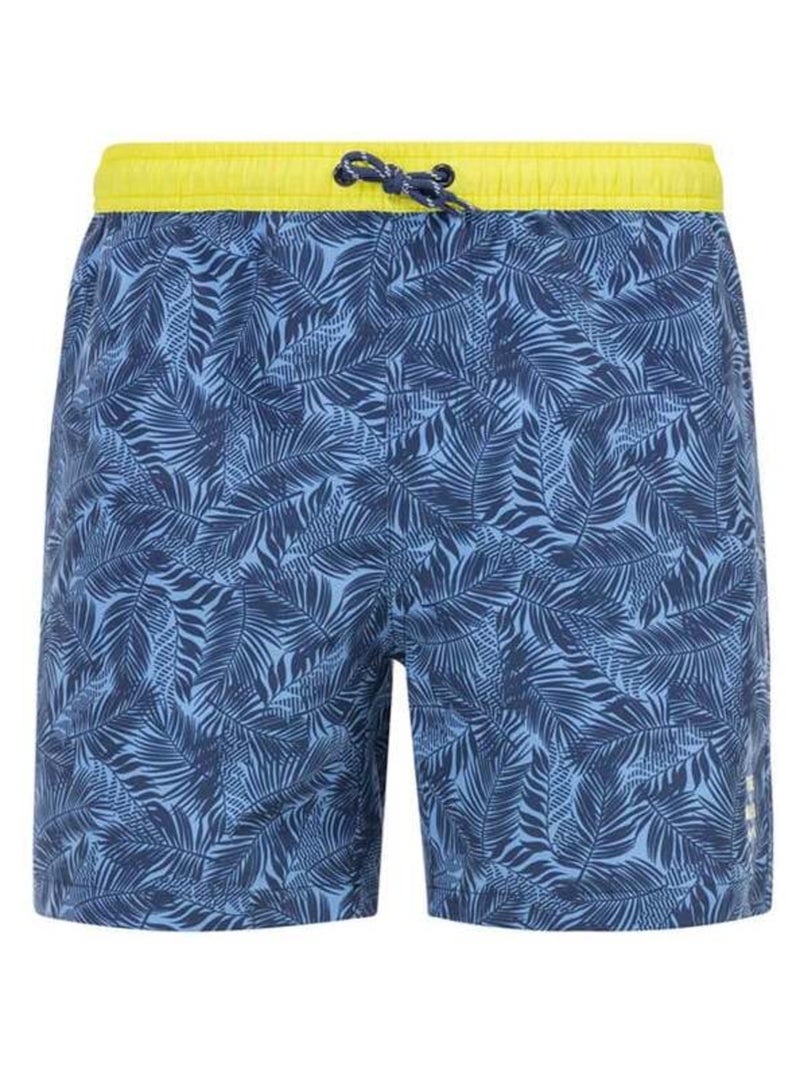 Short de bain imprimé bleu Homme Bleu - Kiabi
