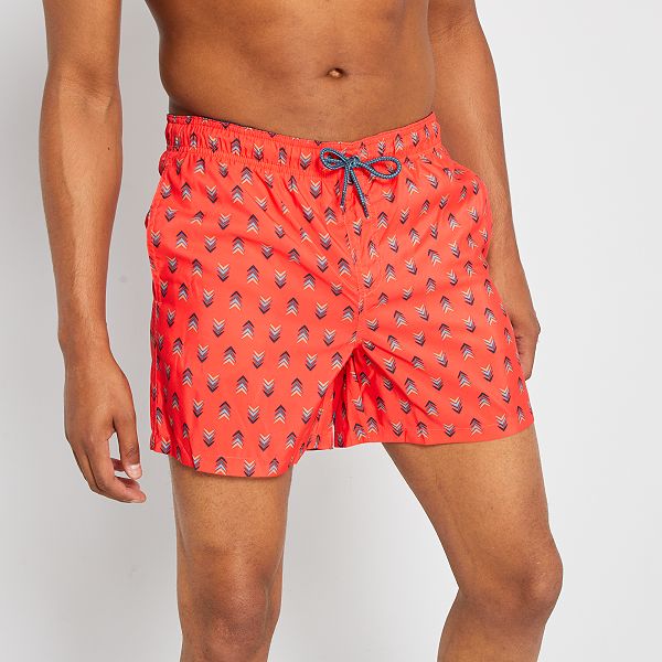 Short de bain imprimé chevrons Homme rouge Kiabi 10,00€ Short de bain imprimé chevrons Homme rouge Kiabi 10,00€