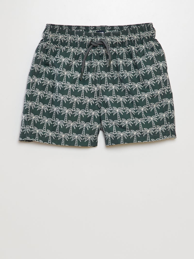Short de bain imprimé Kaki - Kiabi