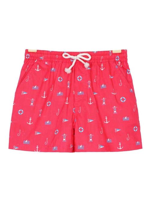 Short de Bain    Imprimé Marin    SWIMBOY - La Faute à Voltaire - Kiabi