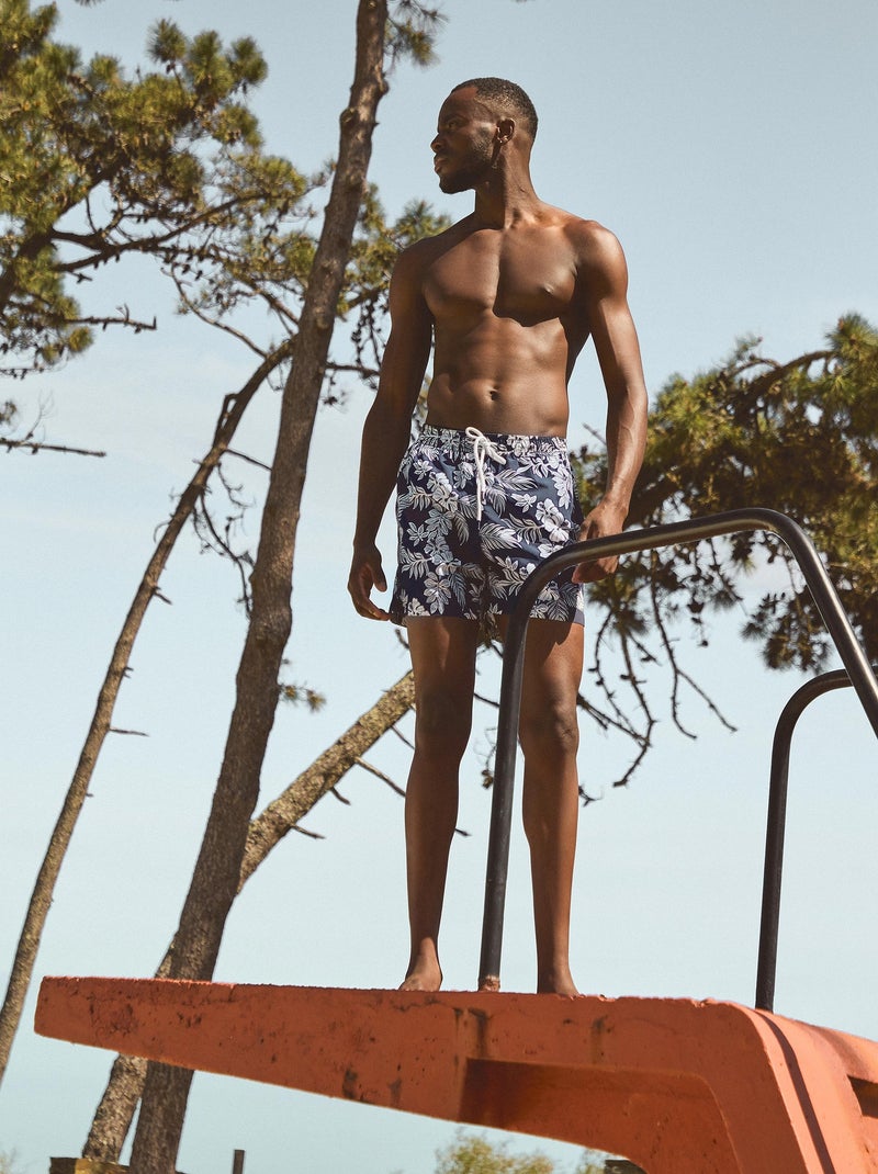 Short de bain imprimé MO Fashion Bleu - Kiabi
