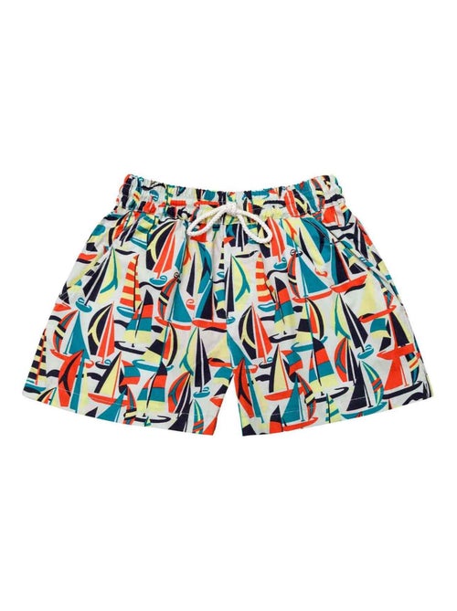 Short de Bain    Imprimé Voiliers Rétros  SWIMBOY - La Faute à Voltaire - Kiabi