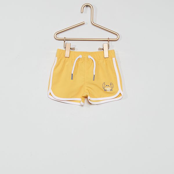 Short De Bain Bebe Garcon Jaune Kiabi 4 90