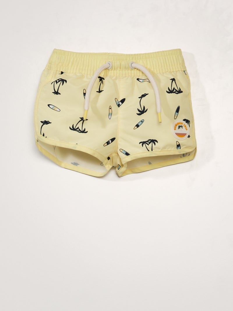 Short de bain Jaune - Kiabi