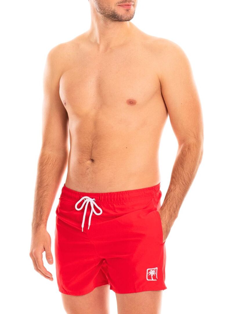 Short de bain Milo Rouge - Kiabi