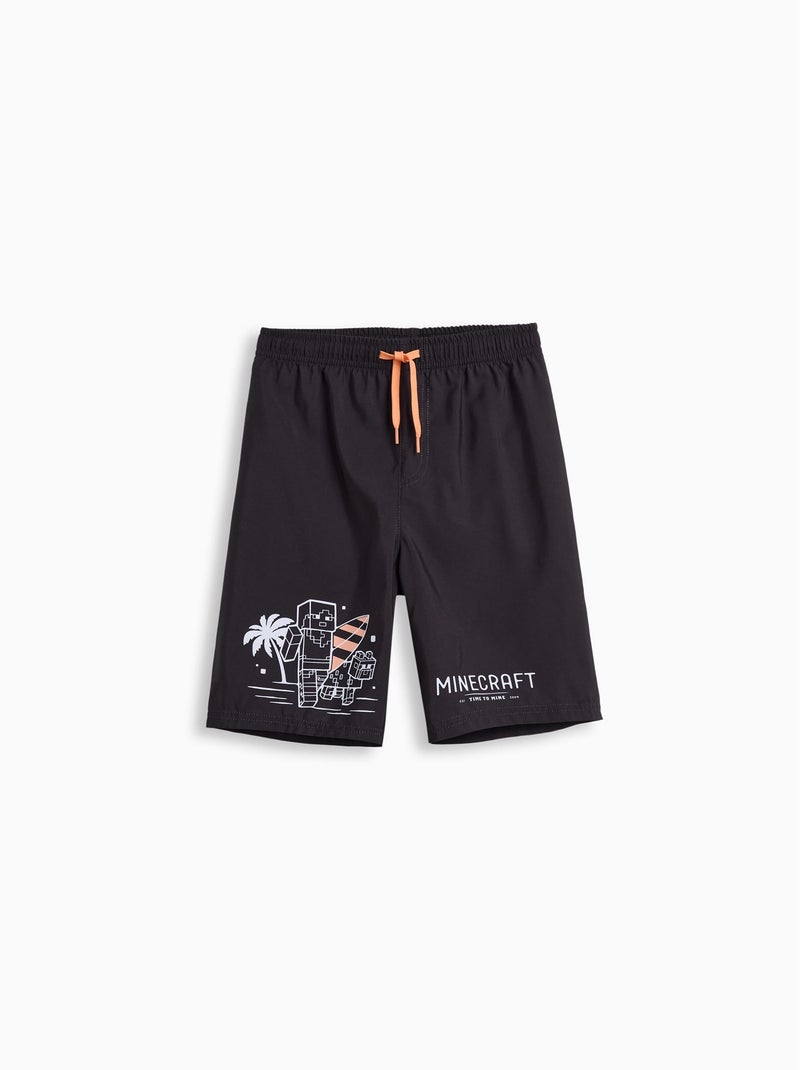 Short de bain, Minecraft MO Fashion Noir - Kiabi