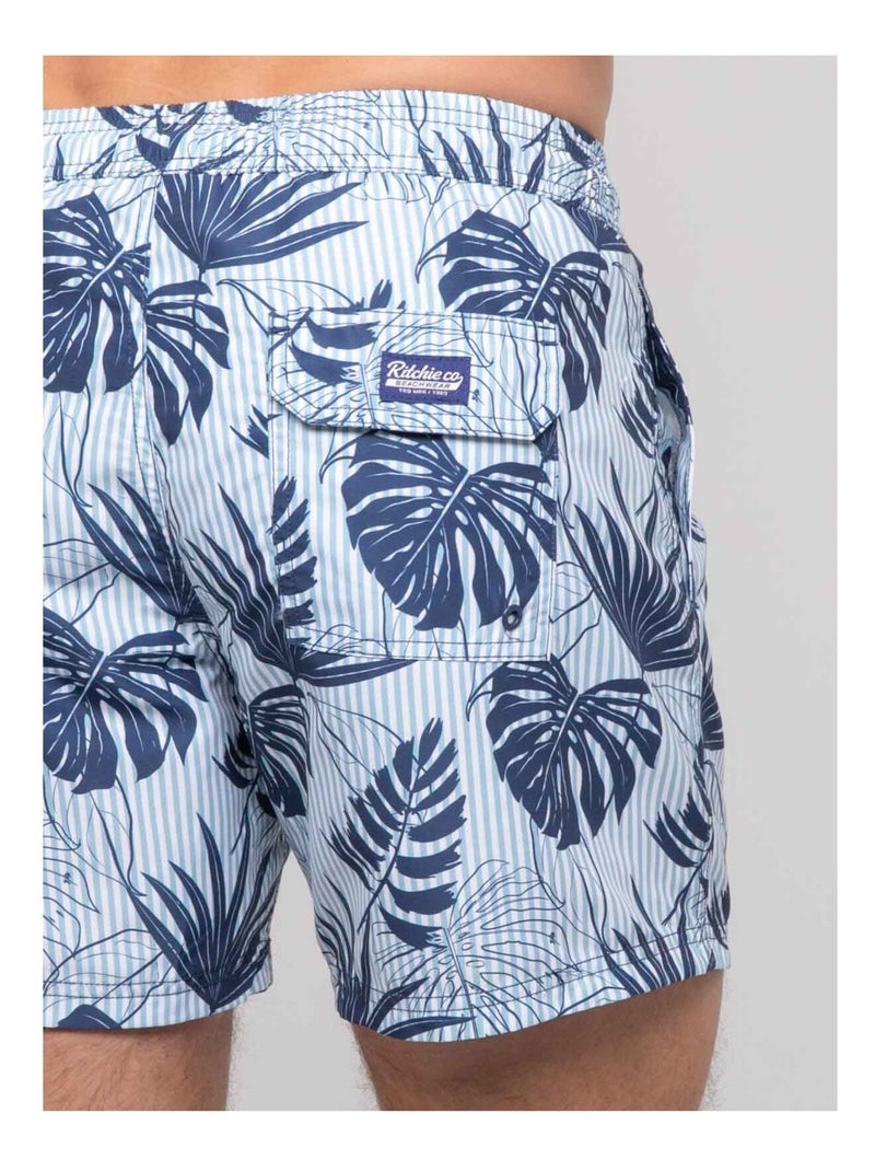 Short de bain motifs GAJA Bleu - Kiabi