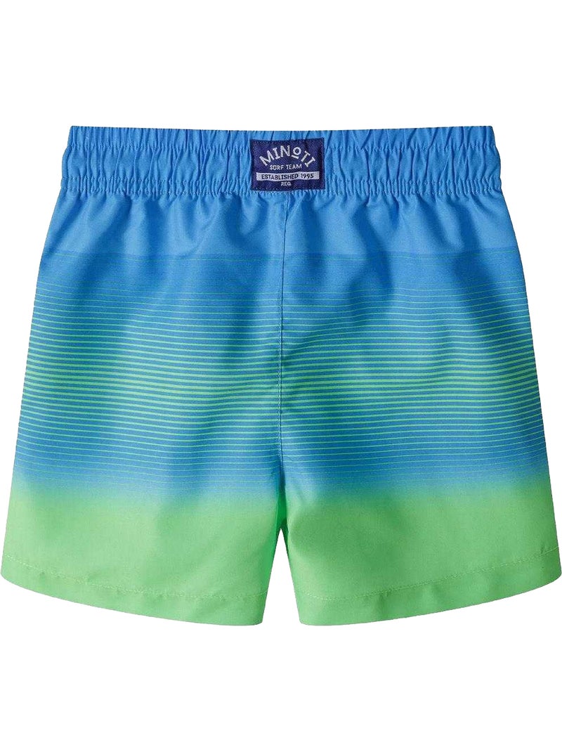 Short de bain motif/style blocs de couleurs - minoti Vert émeraude - Kiabi