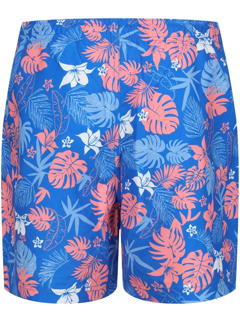 Short de bain motif/style famille hawaïenne loras - regatta Bleu - Kiabi