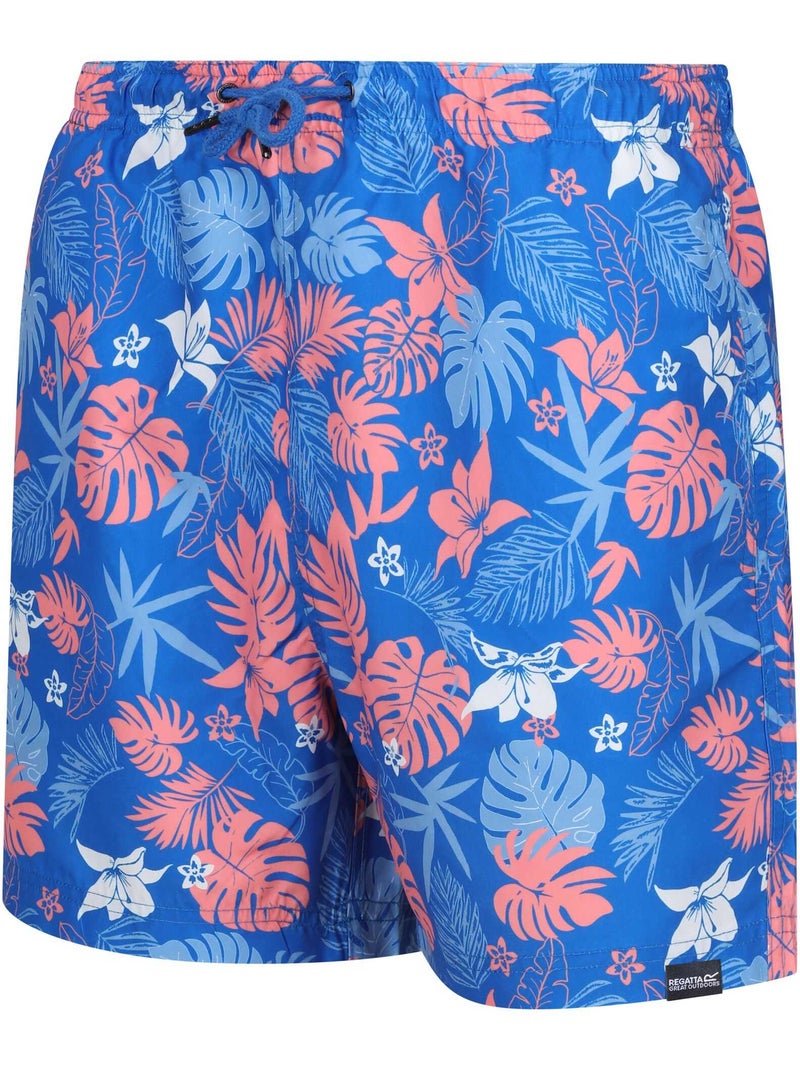 Short de bain motif/style famille hawaïenne loras - regatta Bleu - Kiabi