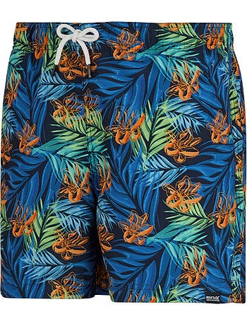 Short de bain motif/style feuilles tropicales loras - regatta