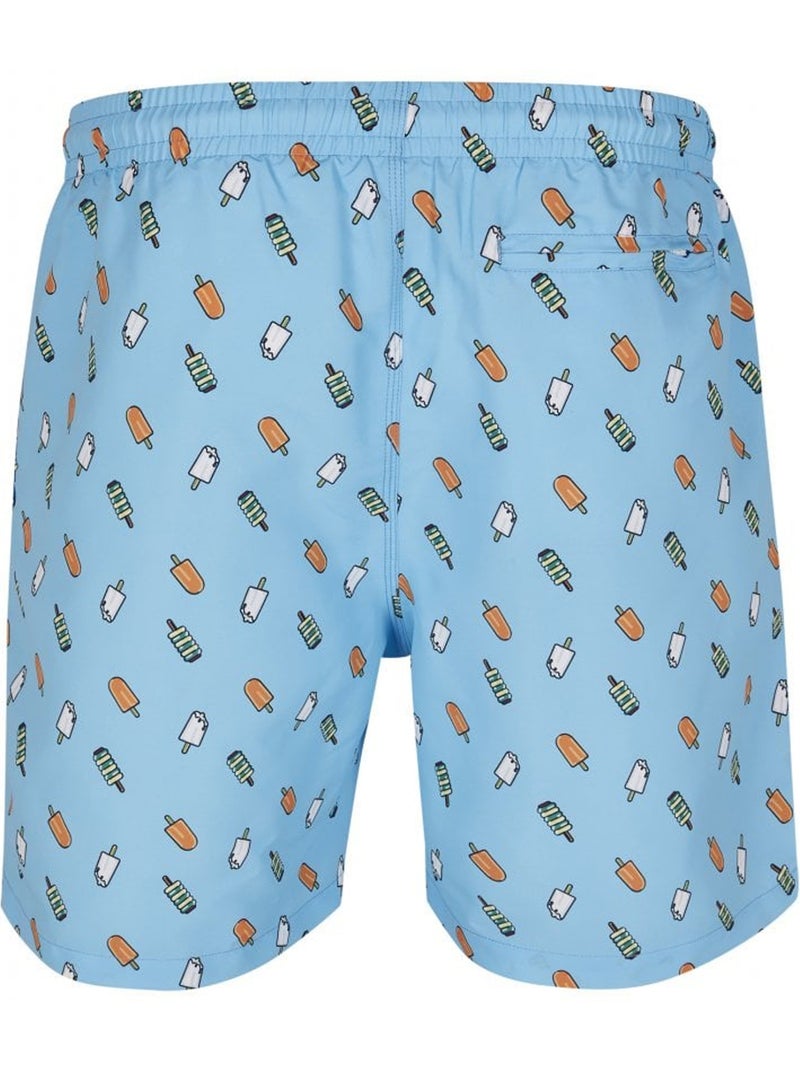 Short de bain motif/style glace - urban classics Bleu clair - Kiabi