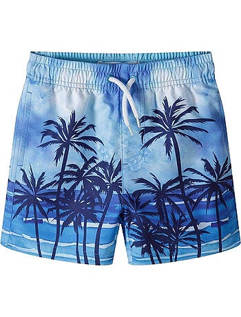 Short de bain motif/style palmier - minoti