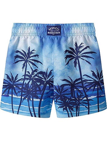 Short de bain motif/style palmier - minoti