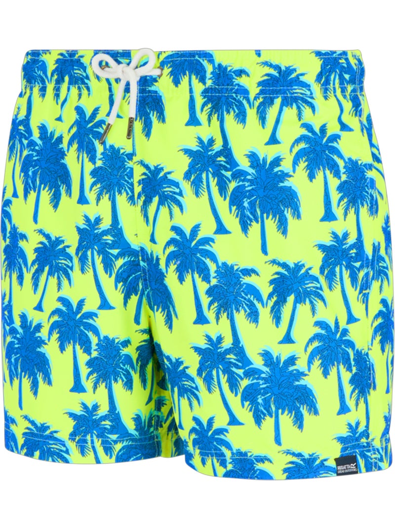 Short de bain motif/style palmier loras - regatta Vert clair - Kiabi