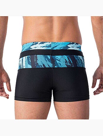 Short de bain motif/style panneau contrasté tahu - aquawave