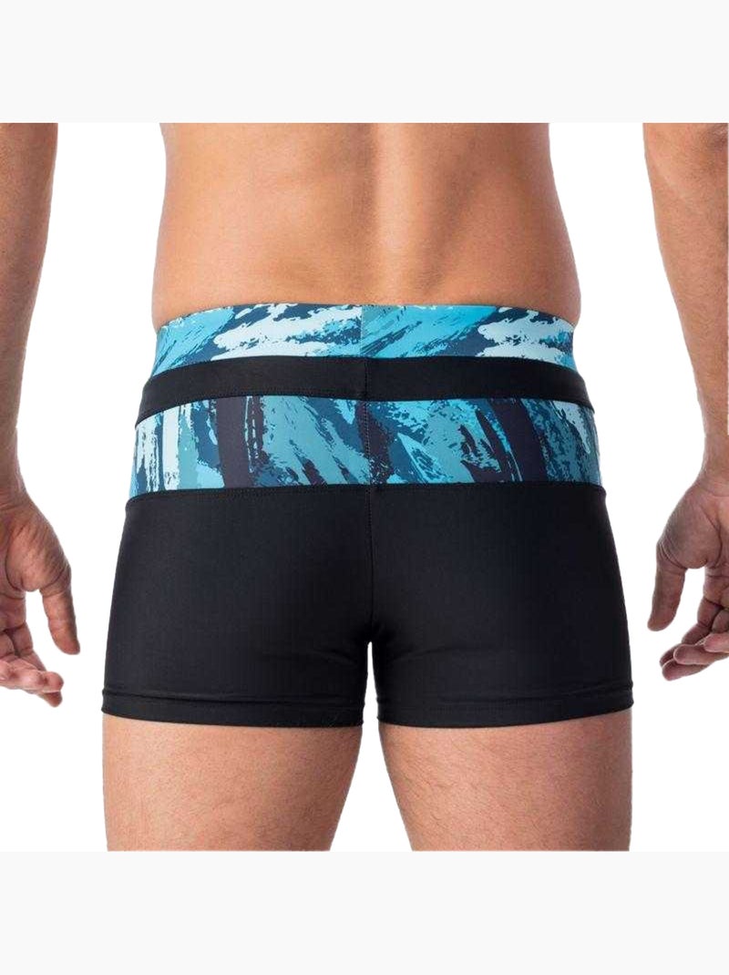 Short de bain motif/style panneau contrasté tahu - aquawave Noir Bleu - Kiabi