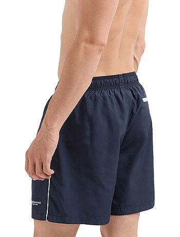 Short de bain motif/style passepoil contrasté - armani exchange