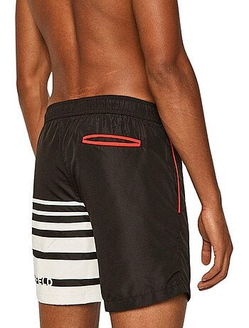 Short de bain motif/style rayures contrastées - karl lagerfeld