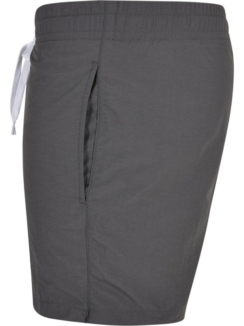 Short de bain motif/style uni - build your brand - Kiabi