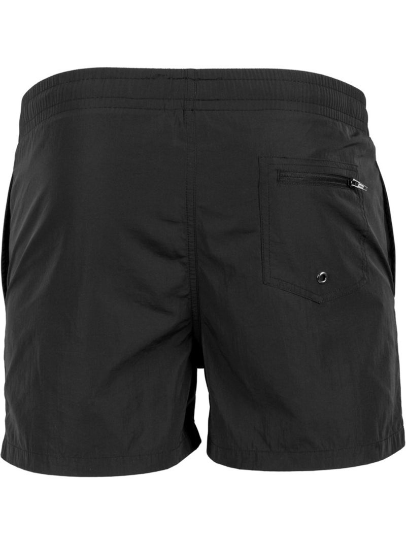 Short de bain motif/style uni - build your brand Noir - Kiabi