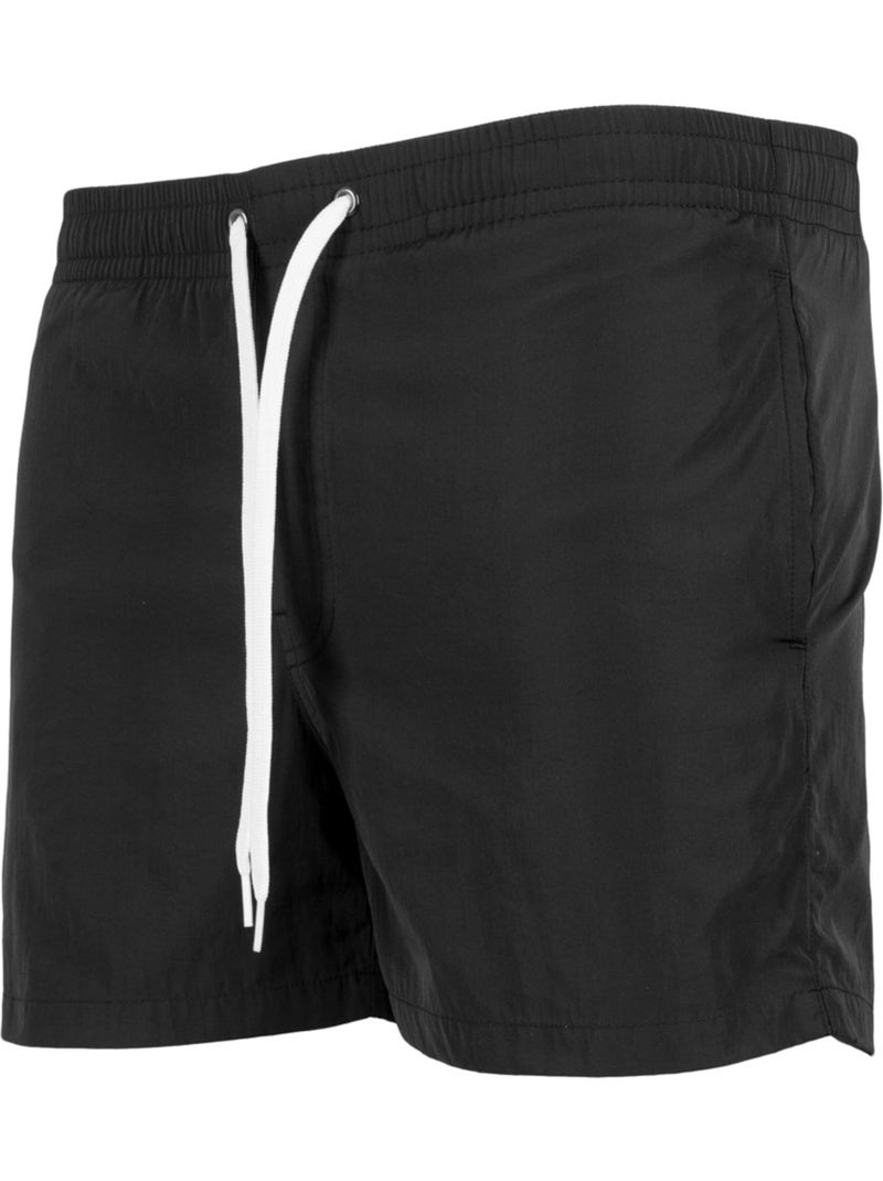 Short de bain motif/style uni - build your brand Noir - Kiabi