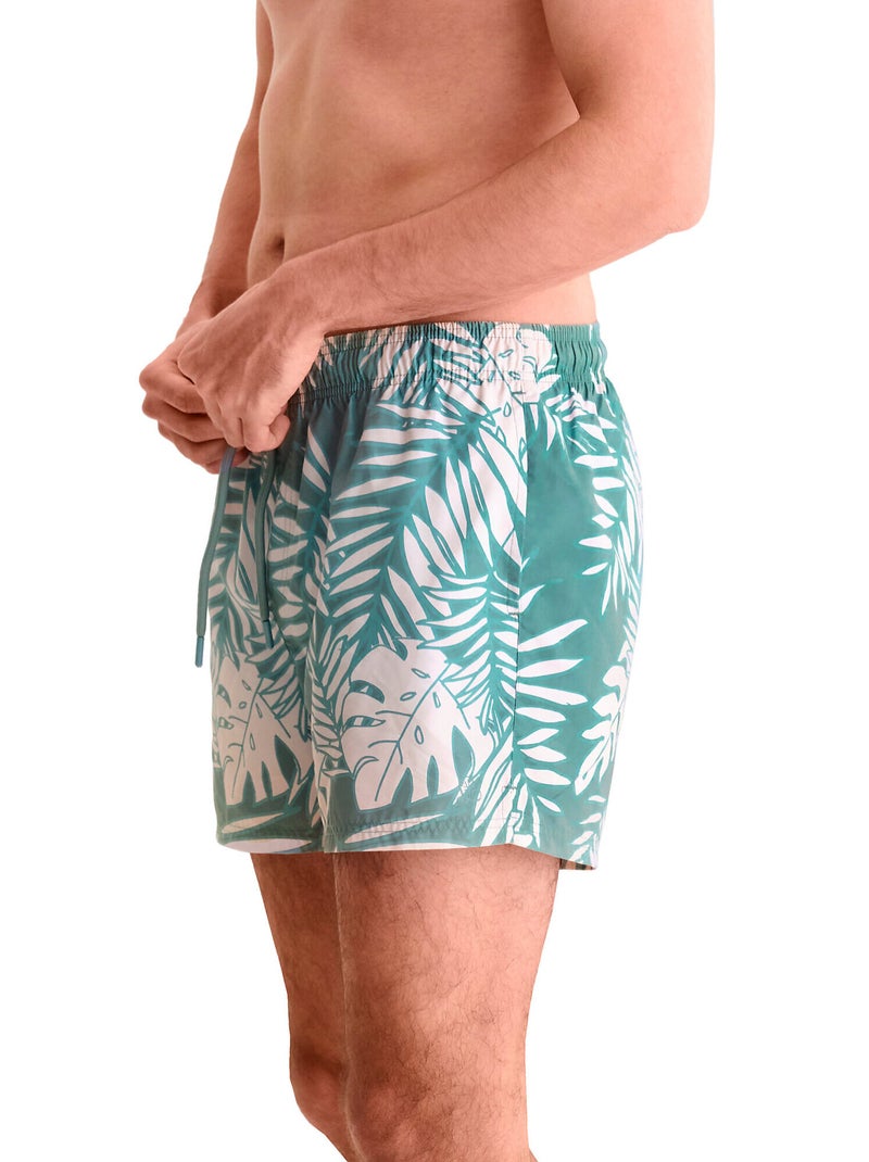 Short de bain palmier Men Swimwear Vert - Kiabi
