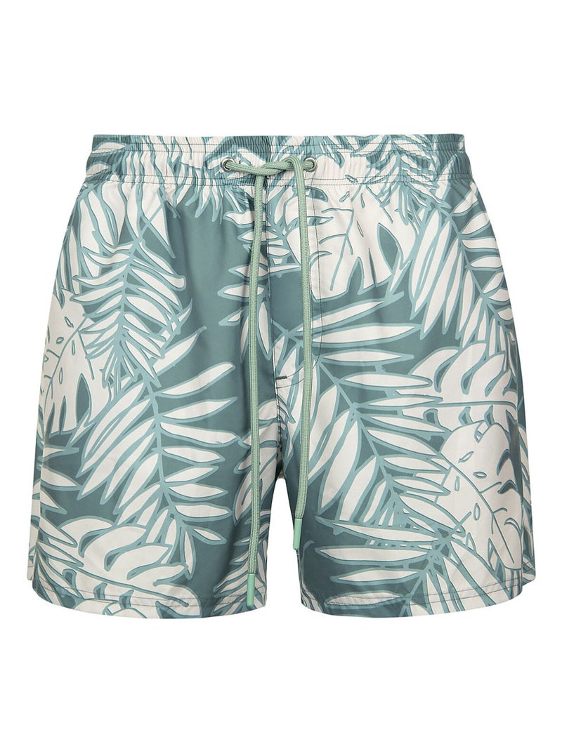 Short de bain palmier Men Swimwear Vert - Kiabi