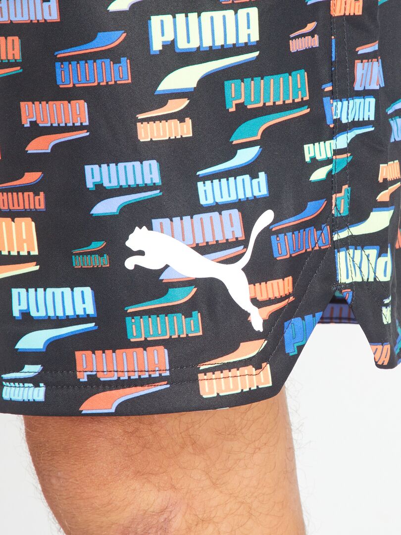 Short de bain 'PUMA' à motif Noir - Kiabi