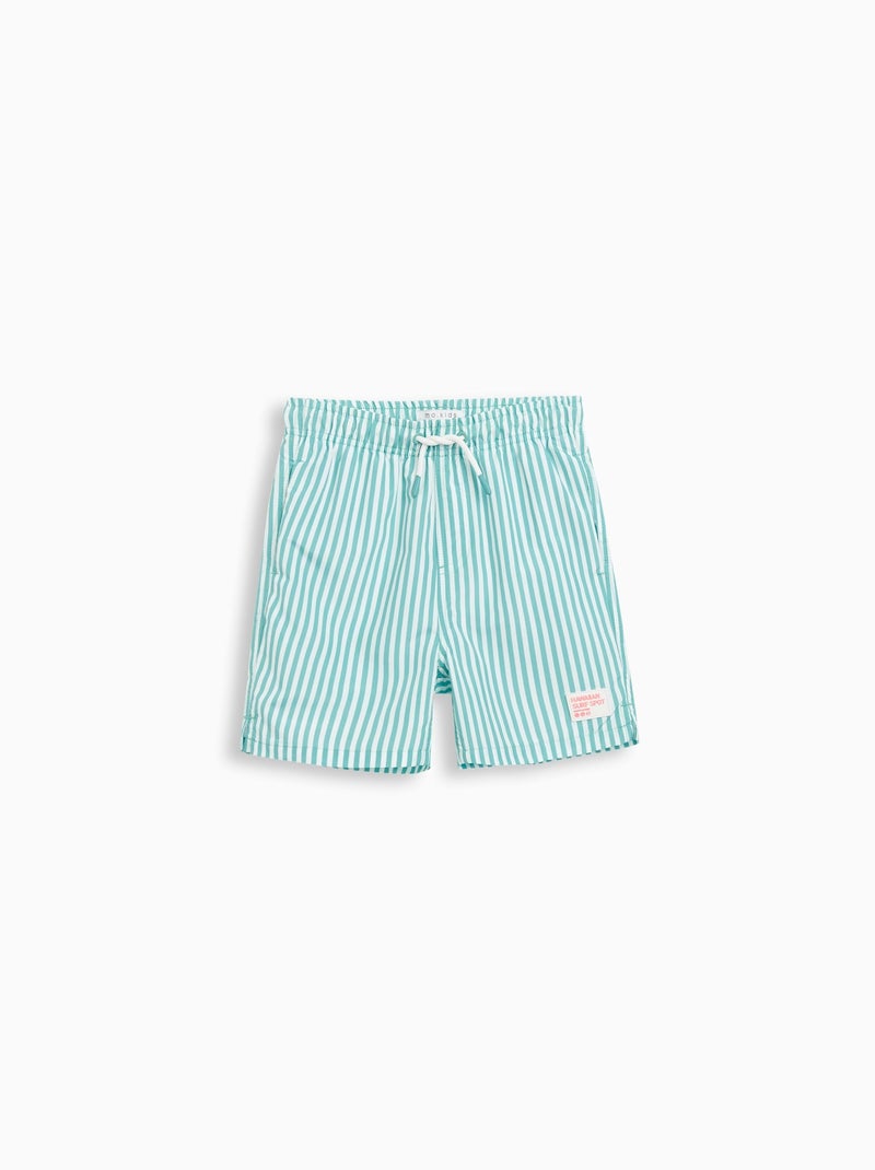 Short de bain rayé MO Fashion Bleu - Kiabi