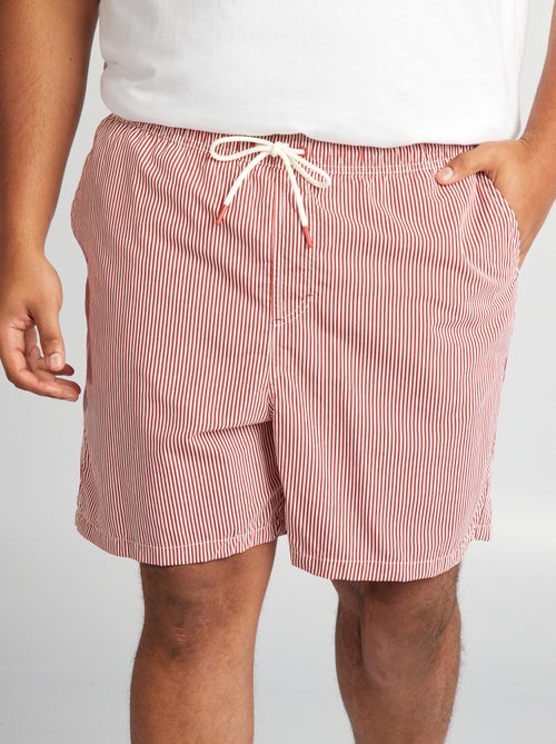 Short de bain rayé - Kiabi