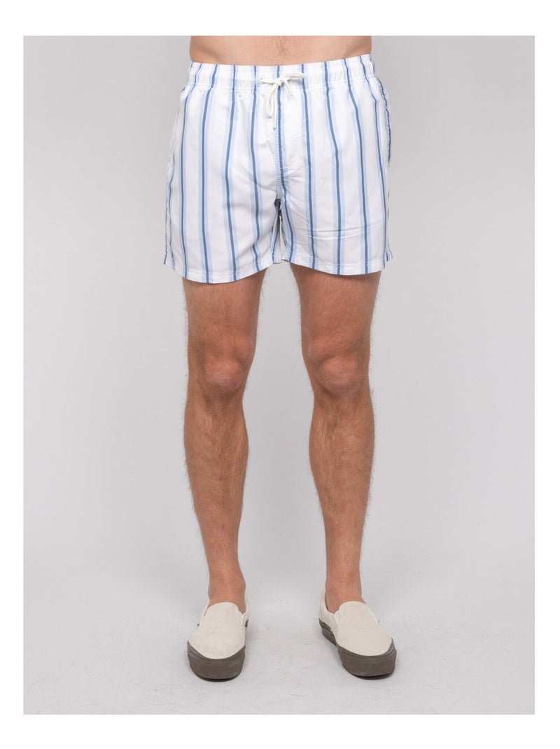 Short de bain rayures GABBIANO Bleu marine - Kiabi