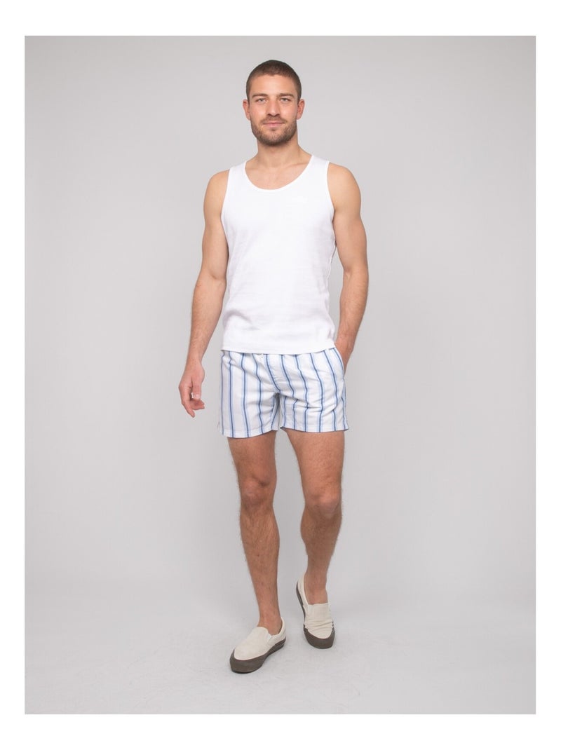 Short de bain rayures GABBIANO Bleu marine - Kiabi