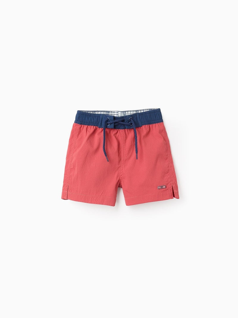 Short de Bain Rouge clair - Kiabi