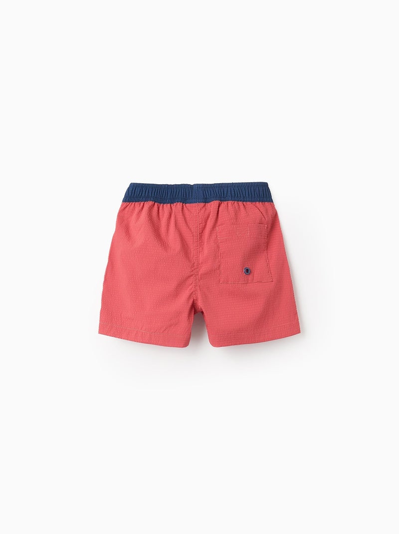Short de Bain Rouge clair - Kiabi