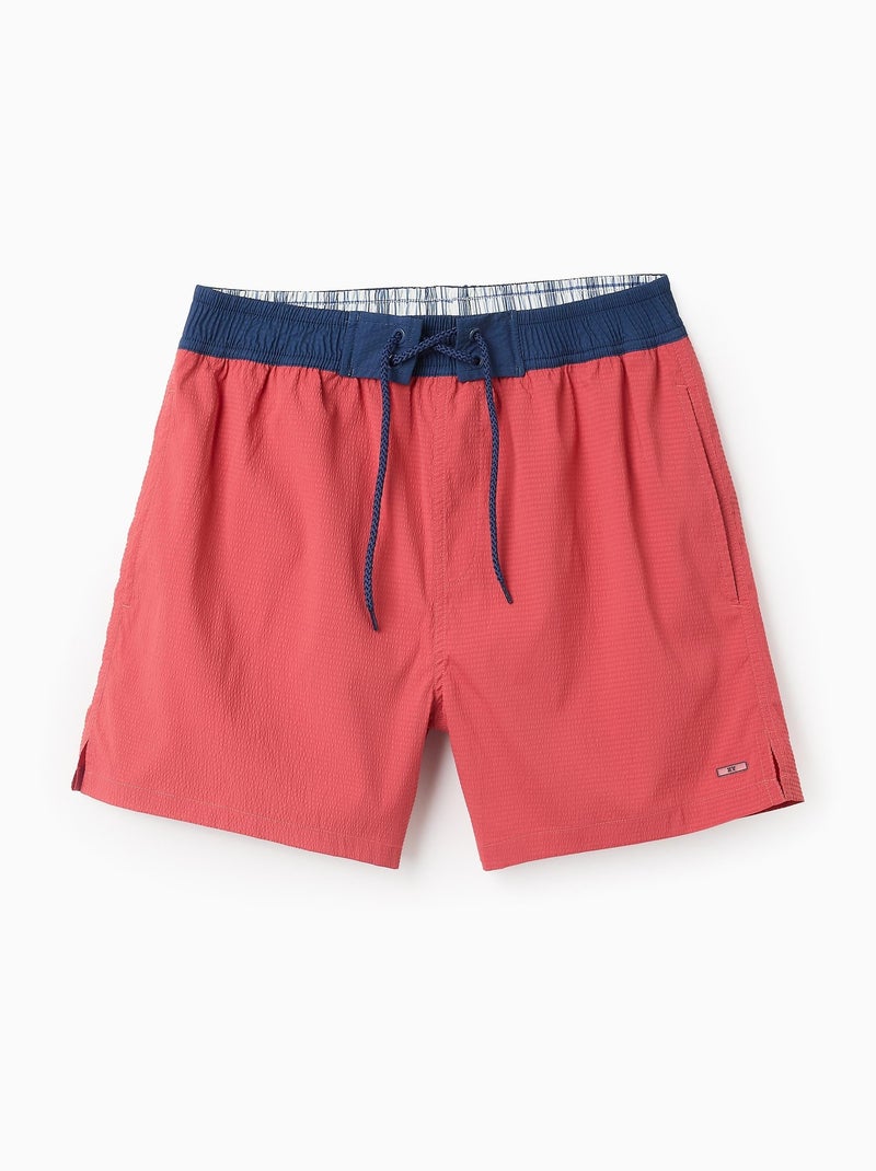 Short de Bain Rouge clair - Kiabi