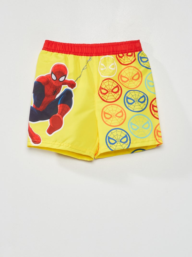 Short de bain 'Spider-Man' jaune - Kiabi