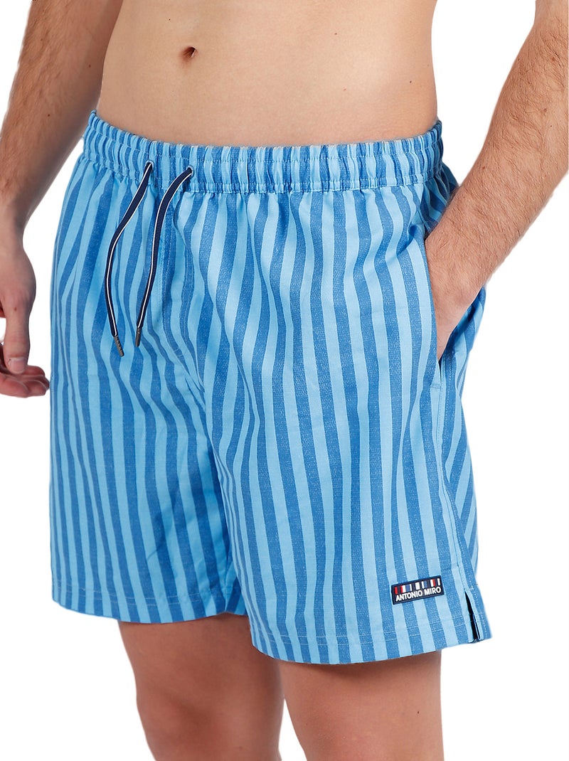 Short de bain Stripes Antonio Miro bleu Bleu - Kiabi